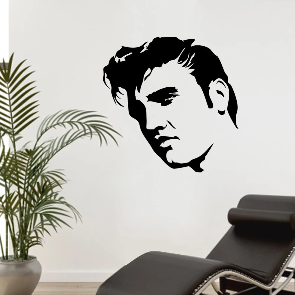 Elvis Presley Large Bedroom Wall Mural Art Sticker Stencil Decal Matt Vinyl Boys Room Decor In Artist S Wall Mural Template And Price Sheet