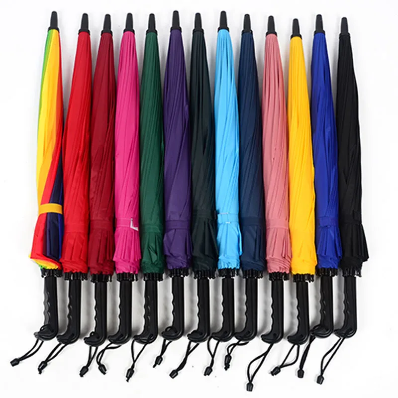 

13 Color Fashion Women parasol Rainbow Umbrella Big Long Handle Straight Colorful Umbrella Female Sunny And Rainy Umbrella
