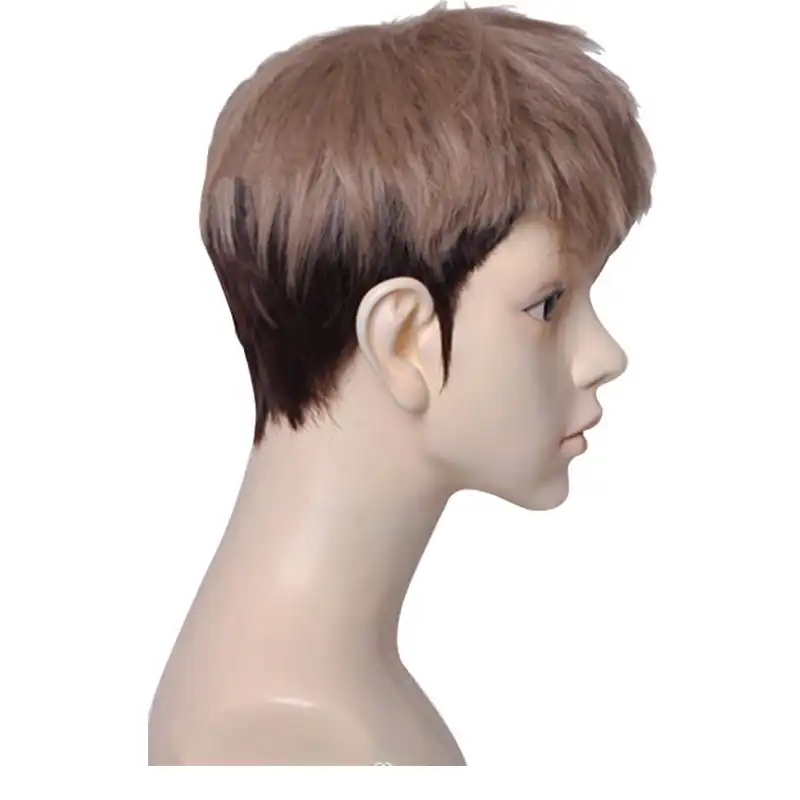 Hair Cap Attack On Titan Jean Kirstein Short Layered Brown Mix