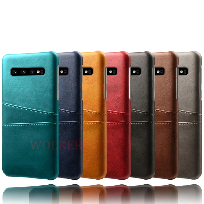 Кожаный чехол для Samsung Galaxy A90 A80 A70 A60 A50 A30 A20 A10 2019 вставка карт задняя крышка M30 M20 M10