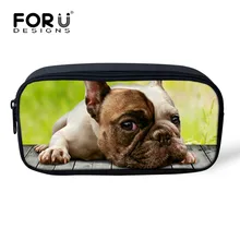 FORUDESIGNS/косметички милый пенал с животными с рисунком кота женские косметички школьные принадлежности бульдог печать детский карандаш коробка