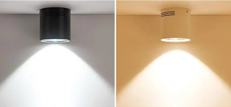 2020 Surface Mounted Dimmable COB LED Downlights 6W 9W 12W 20W 25W 30W LED Ceiling Lamps Spot Light Downlights AC85-265V