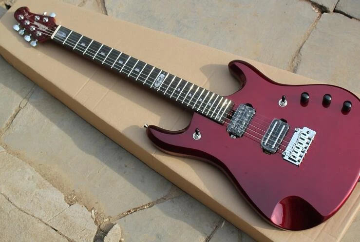 音楽男ジョンペトルッチセブン小さな金属赤ダブルウェーブエレキギター24フレットワインダー Music Man John Petrucci Guitar 24 Fretelectric Guitar Aliexpress
