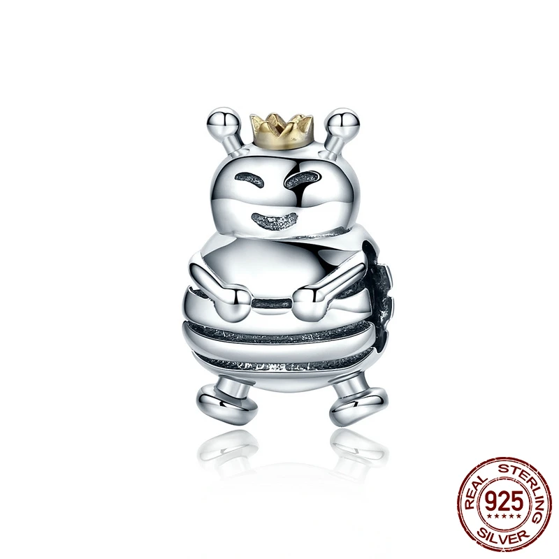 

DCM Summer Style 925 Sterling Silver Super high quality Cute Bee Insect Beads Fit Original Pandora Bracelet Charms Jewelry