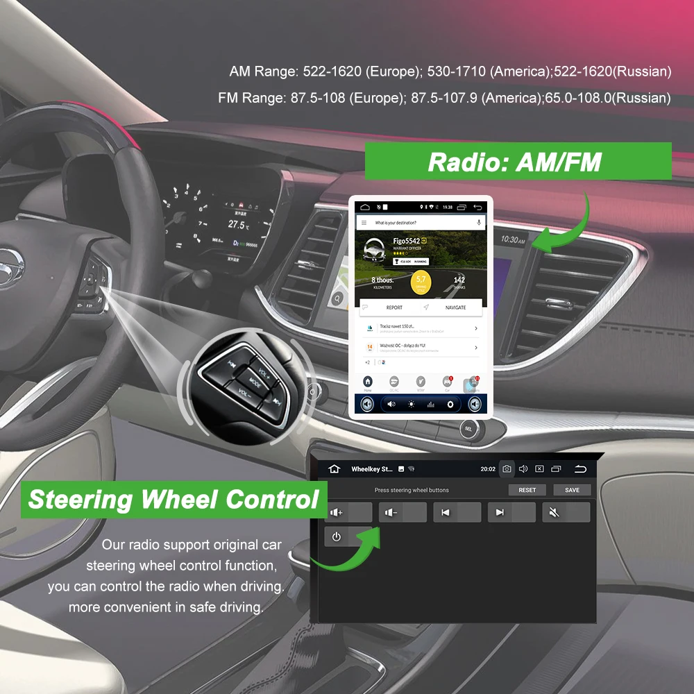 Bonroad автомобильный мультимедийный плеер с вертикальным экраном Android 6 0 для Chevrolet