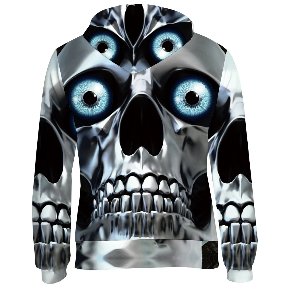 KYKU Skull Hoodie Metal Clothing Punk Blouses Rock Clothes Funny 3d Hoodies Men Sweatshirts Male Cool Anime Mens 2018