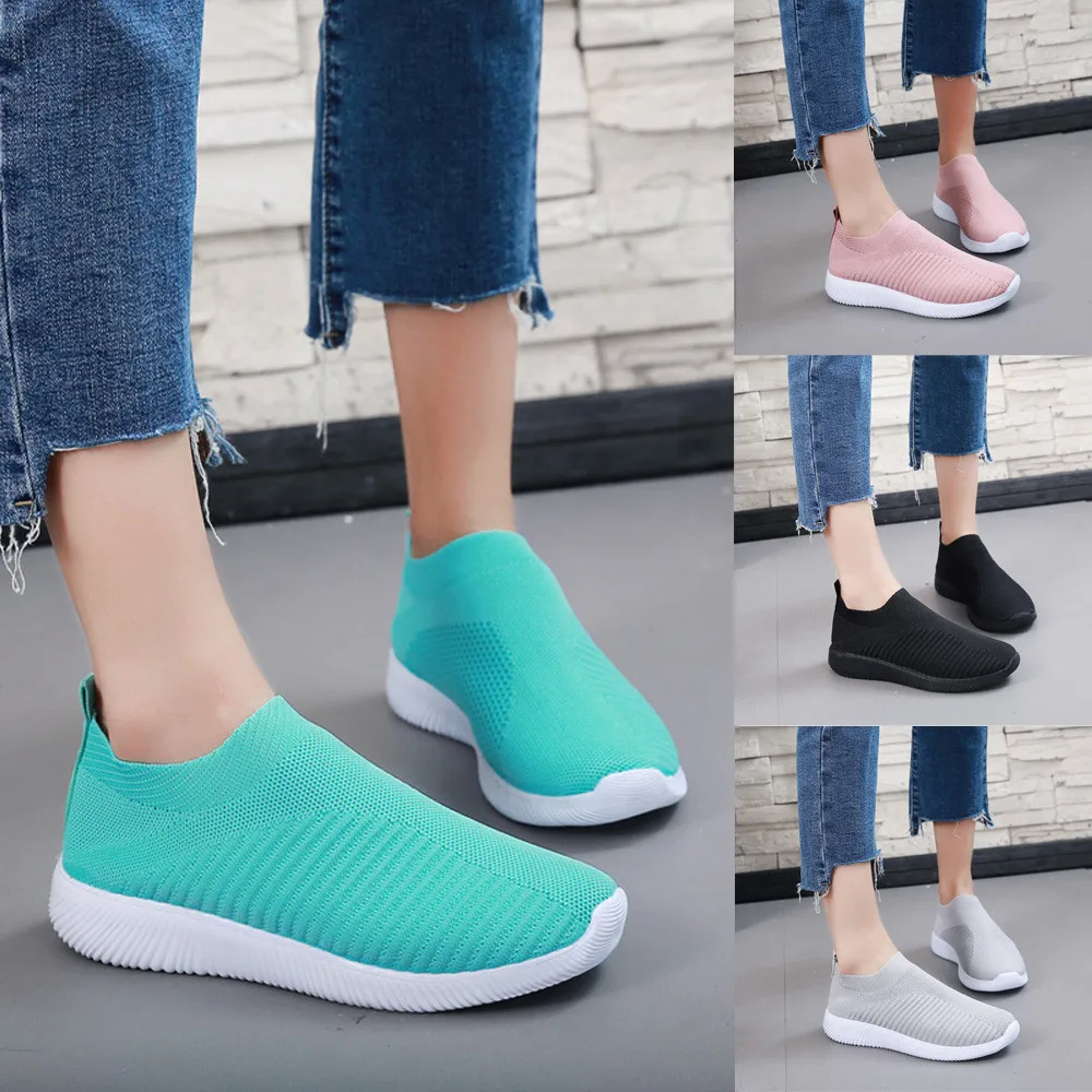 

Women Outdoor Mesh Shoes Casual Lace Up Comfortable Soles Running Sports shoes Zapatos Lightweight Comfortable Athletic