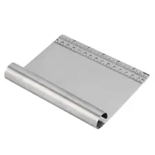 Нержавеющая сталь скребок для теста для пиццы резак Кухня муки печенье торт инструмент весы