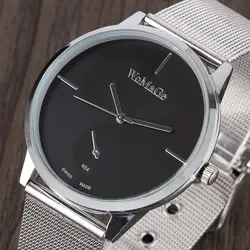 WoMaGe для женщин часы лучший бренд класса люкс кварцевые часы Мода Полный Нержавеющая Сталь Основные часы дамы relogios masculinos hombre