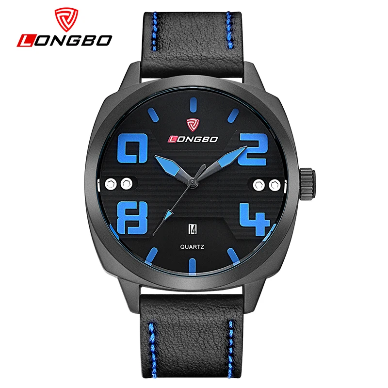 

2017 New Arrival Business Leather Watches Minimalist Style Green Dial Big Number Wristwatch Clock Hours Hands Watch 3012