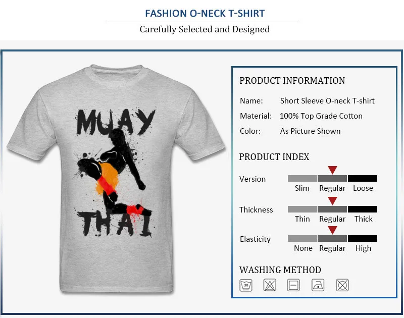 Geek Muay Thai Fighter Men Top T-shirts New Arrival Summer Short Sleeve Crewneck 100% Cotton Tees Design Tee-Shirts Muay Thai Fighter