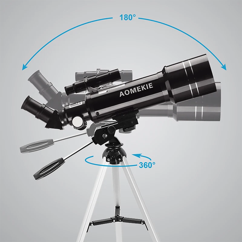 Telescópio com Tripé Suporte do Telefone Aomekie Astronômico Compacto Terrestre Espaço Lua Assistir Monocular Crianças Presente 40070 9 Aomekie 40070 astronômico telescópio com tripé compacto