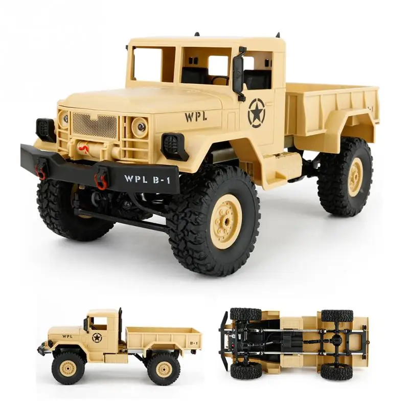 

For WPL B-1 1:16 DIY Military Four-wheel Drive Off-road Remote Control Climbing Car Model