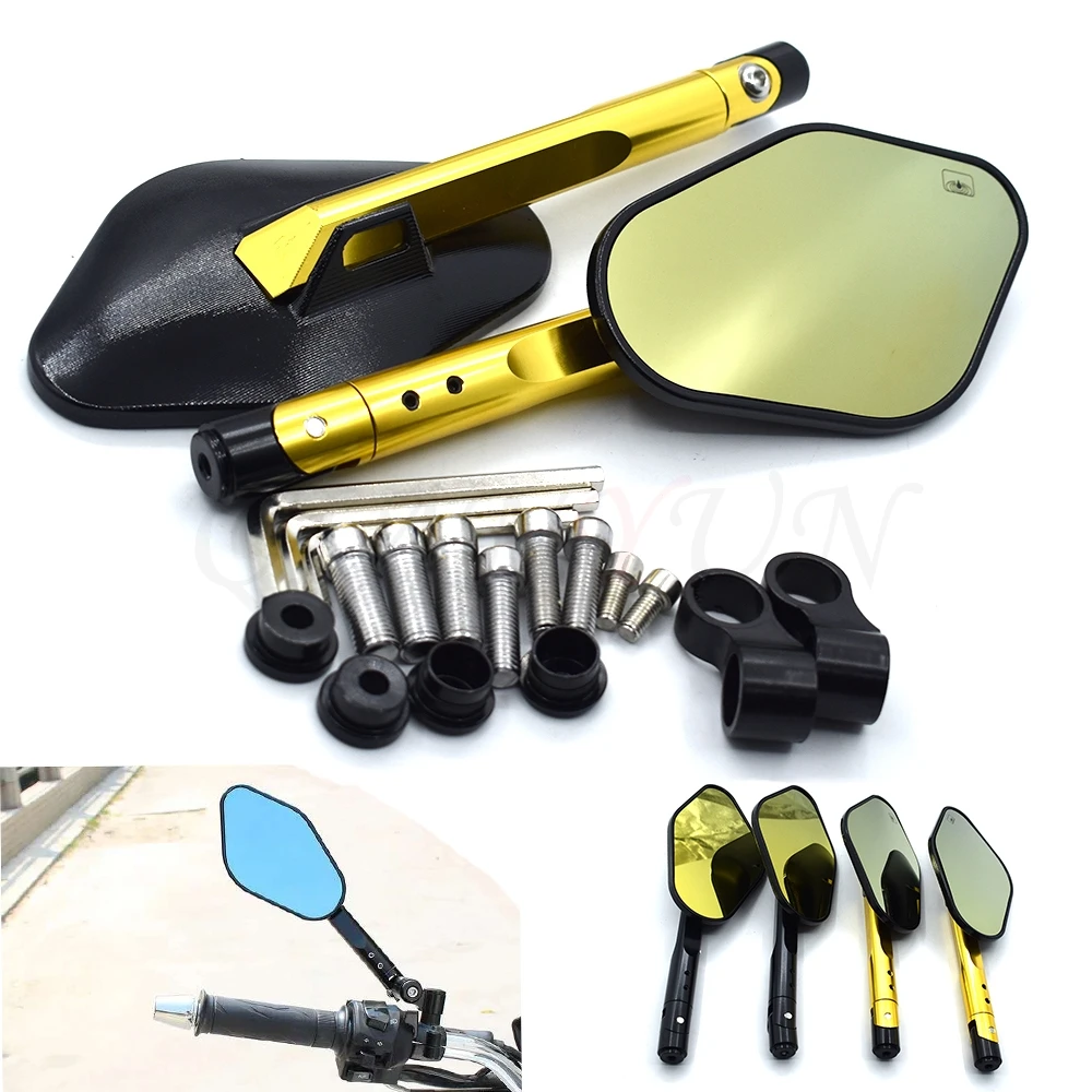 

Universal new motorcycle 8mm 10mmCNC aluminum alloy rearview mirror for Honda VFR750 VFR800 VTR1000 CBF1000 VF750