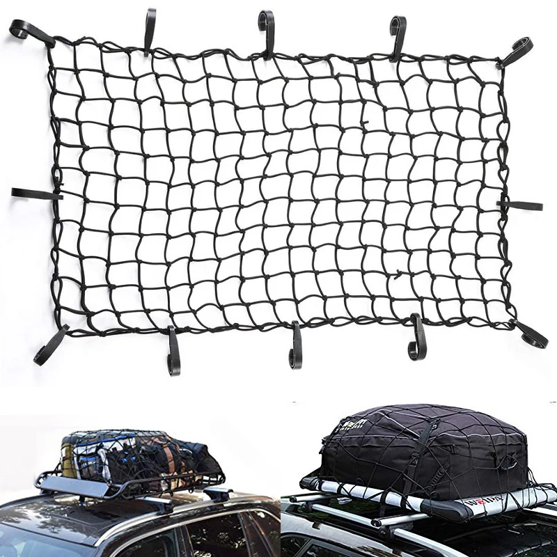 22 &quotx 38&quot черный латексный банджи грузовая сеть Strech до 44 76&quot багажная сетка для