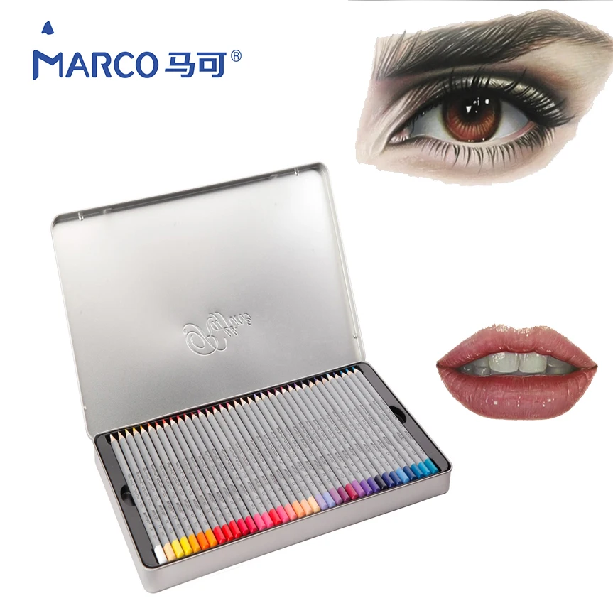 

MARCO 24/36/48/72Colors Lapis De Cor Prismacolor Colored Pencil Set For Drawing Sketching Stationery Pencil School Art Supplies