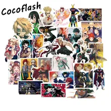 100 Pcs My Hero Academy Cartoon Pvc Comic Sticker For Motorcycle Laptop Phone Guitar Cool Notebook Car Wall Stickers Waterproof pvc cartoon comic doll