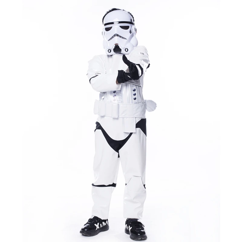 Nouveau Enfant Garcon Deluxe Star Wars La Force Reveille Storm Troopers Cosplay Deguisement Enfants Halloween Carnaval Fete Costume Aliexpress