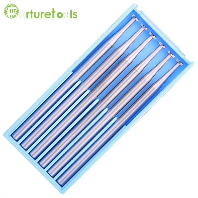 Type F Dental needle woodworking milling bit wood carving hand tools for jewelry stone bone Dia 1.0~2.3mm Shank dia 2.35mm MT022 Type F Dental needle woodworking milling bit wood carving hand tools for jewelry stone bone Dia 1.0~2.3mm Shank dia 2.35mm MT022