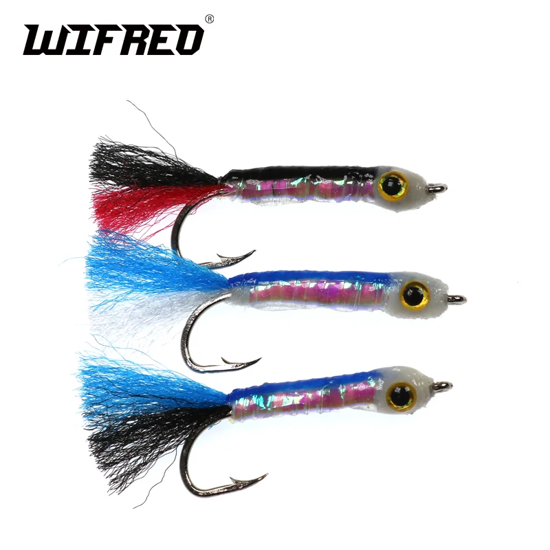

Wifreo 3PCS Size 8# Fly Fishing Lure Fish Bait Sinking Wet Flies for Carp Bass Salmon Fishing Minow