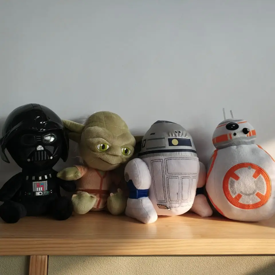 1 шт. 25 см Звездные войны йода BB8 Темный воин робот R2 D2 плюшевая игрушка нано кукла