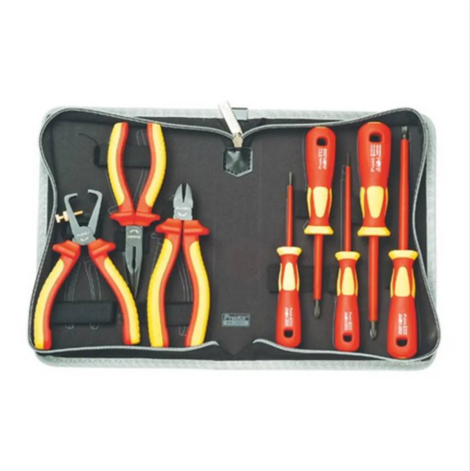 

Original Factory Outlet Taiwan Bao Gong PK-2801 VDE1000V Pro'skit high voltage insulation electrician tool set Free Shipping