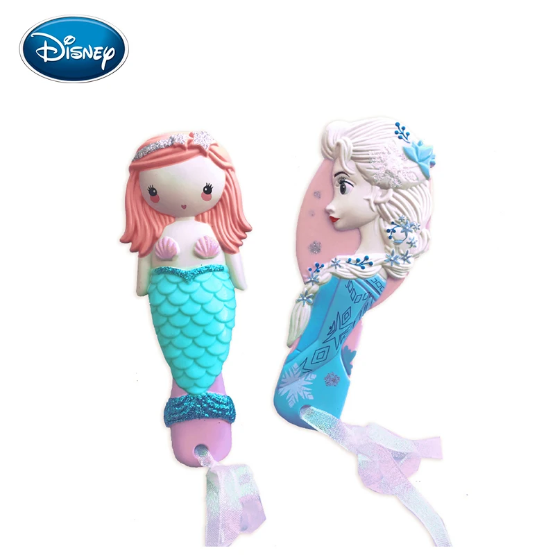 

Disney Frozen Princess Comb for girl 3D Princess Frozen Hair Brushes Kids Gentle Anti-static Comb Mermaid Ariel Hair Comb