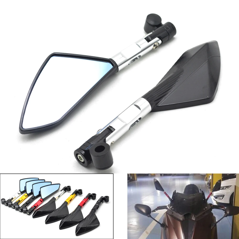 

Universal Motorcycle Mirror Scooter Rearview Mirrors Moto Side Mirror For Yamaha T MAX TMAX 530 500 XMAX MT 07 03 09 R3 R6
