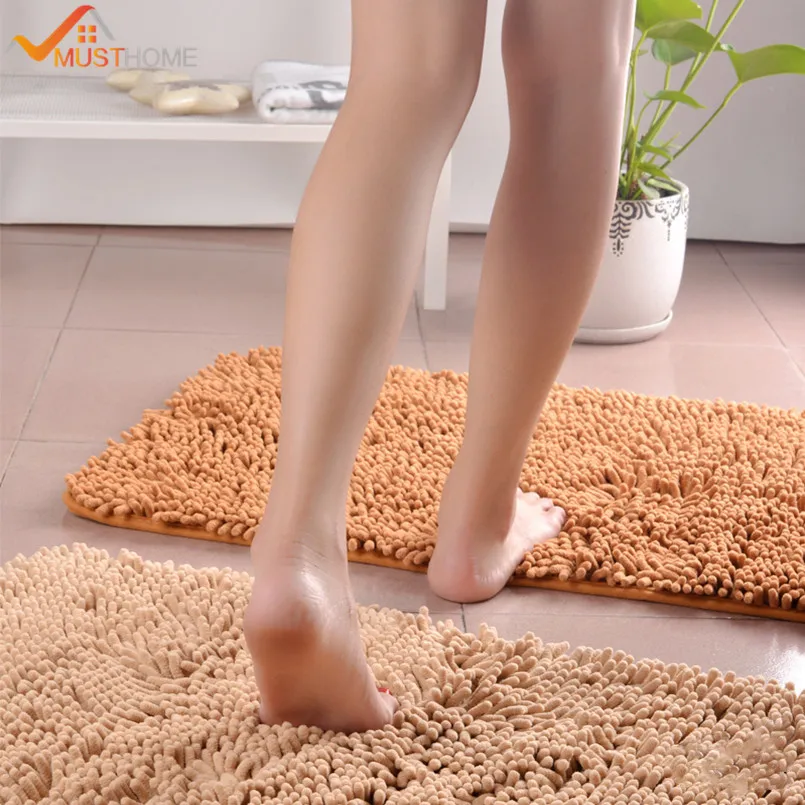 

40x60cm/15"x23" Door Mat Kitchen Non-slip Bottom Machine Washable Bathmats Bathroom