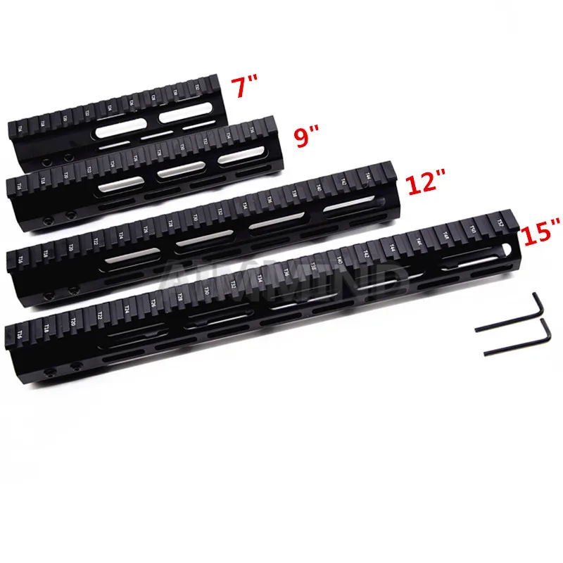 7-9-12-15 بوصة شحن تعويم M-LOK Handguard Picatinny السكك الحديدية جبل نطاق جبل مع برميل من الفولاذ الجوز ل. 223 5.56 AR15 M16 Mlok