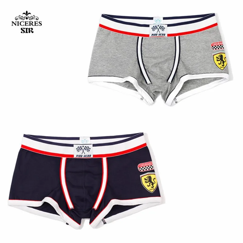 

PINK HERO 2 pieces/lot Boxers roupa interior dos homens cartoon Male mens Underwear sexy boxershorts men Cotton Boxer shorts