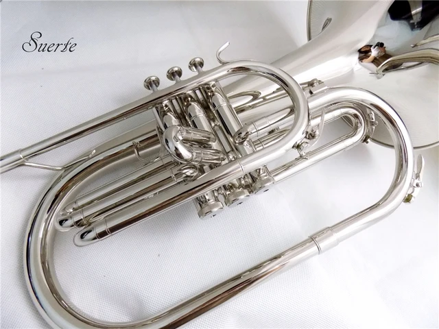 F key Marching Mellophone m zik aletleri ile kutu ve a iz sar