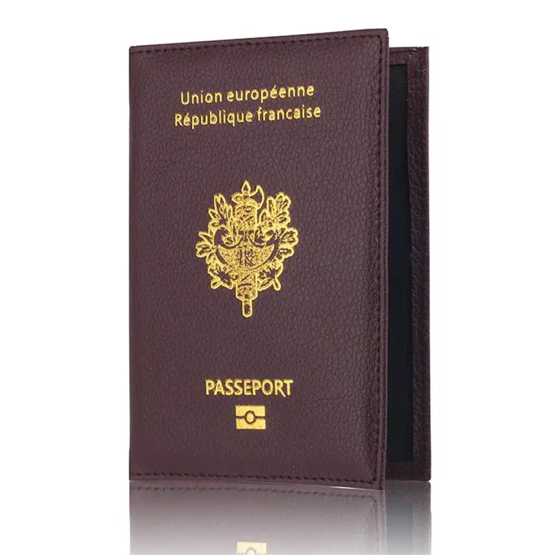Новое поступление высокое качество кожаный чехол для паспорта Франции модная ID
