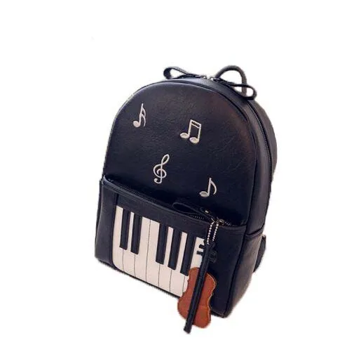2019 nueva moda Musical Piano de impresión Casual Mochila mochilas para chicas adolescentes de los estudiantes de la escuela Mochila Z801