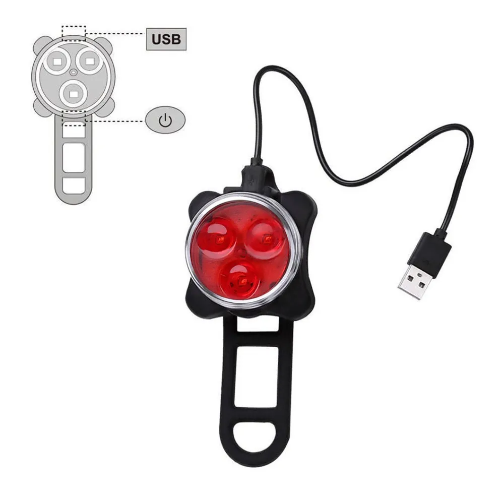 super bright Rechargeable LED Bike Light Bicycle Lamp Set Front Light and Tail Light new A30 super bright Rechargeable LED Bike Light Bicycle Lamp Set Front Light and Tail Light new A30
