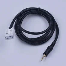 Car Stereo Audio 3.5mm Male AUX Adapter Cable Fit For Peugeot 307/308/407/408/Also For Citroen C2/C5/RD4/C-Quatre/Sega/Triumph usb sd aux car mp3 music cd changer audio adapte for peugeot 307 407 citroen c4 c5 rd4 12pin interface cd quality dropship