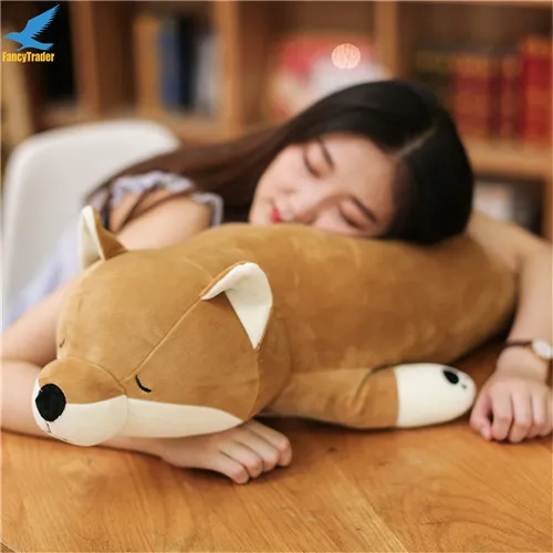 Fancytrader New 43'' Large Soft Anime Shiba Inu Plush Toy Stuffed Soft Lying Animal Akita Dog Doll 110cm Cartoon Pillow Present (3)