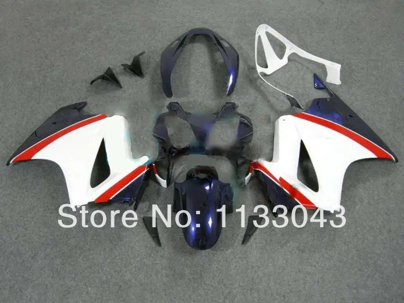 Белый комплект синих обтекателей для HONDA VFR800 2002 2003 2004 2005 2006 2007 2008 2009 2010 2011 2012