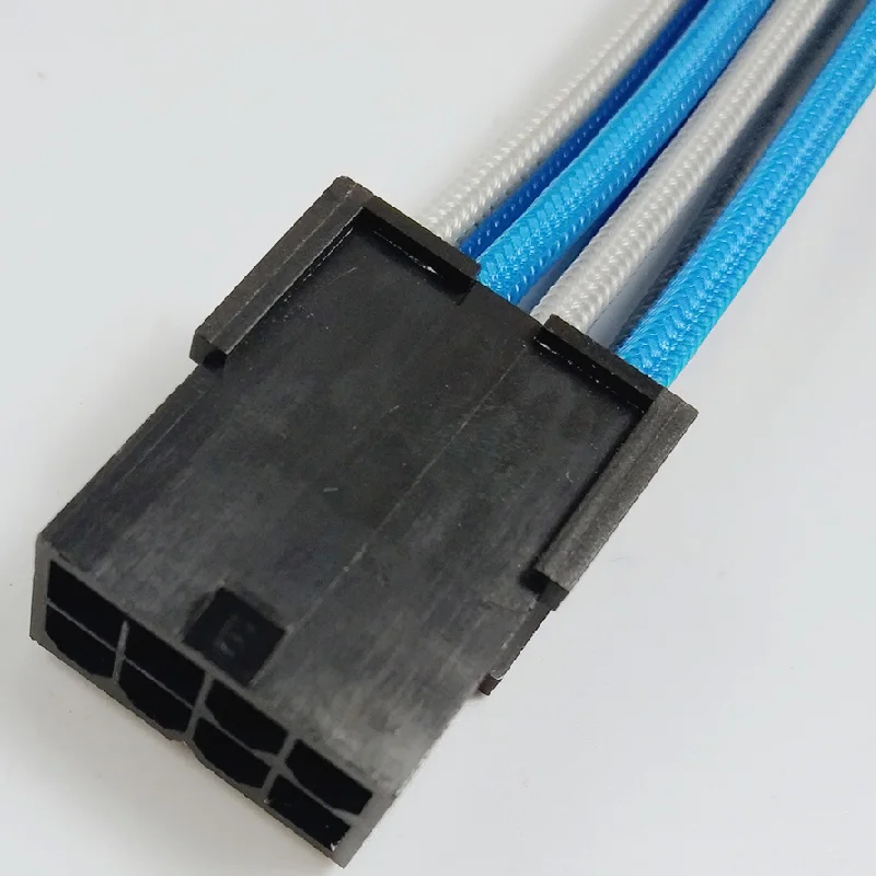 PCI-E_8pin_light_Blue_grey_sleeve_extension_cable_5