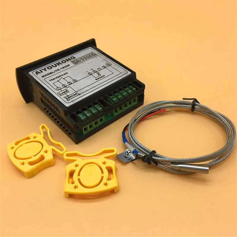 Переменный ток 110 В 220 в цифровой ЖК-контроллер температуры YK-1830F с 2 М датчик Термостат Регулятор нагреватель 0~ 500 градусов