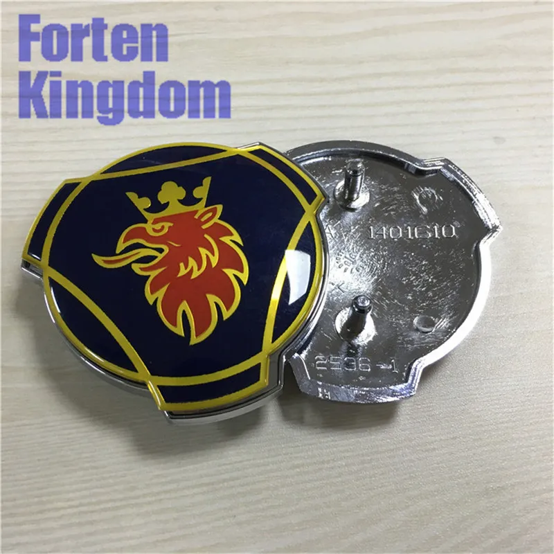 1 PC For Scania Griffin Logo 80mm ABS Truck And Car Custom Front Grill Grille Emblem Badge 1401610