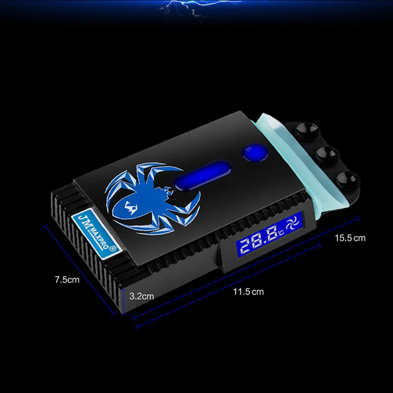 

Vacuum USB Cooler LCD Temperature Display Air Extracting Exhaust CPU Cooling Fan for Notebook Laptop QJY99