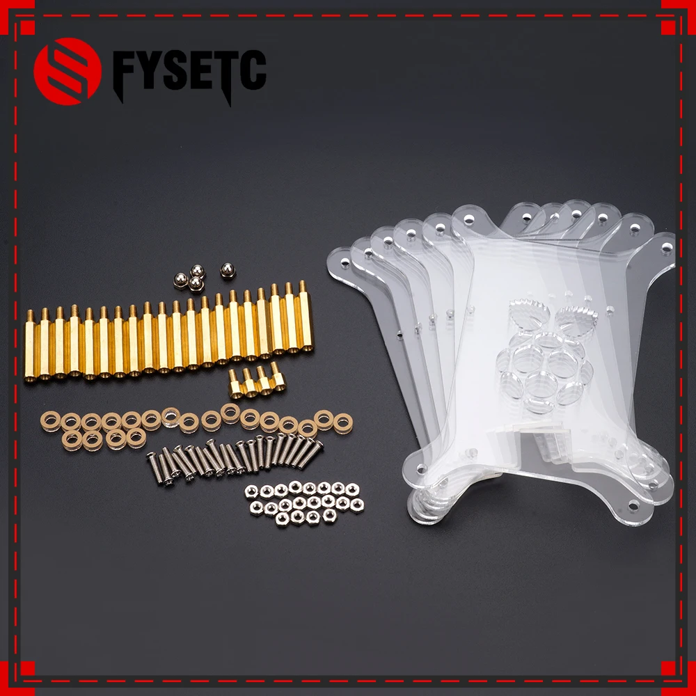 6 слойный акриловый чехол для Raspberry Pi 3 прозрачный корпус с логотипом телефона и