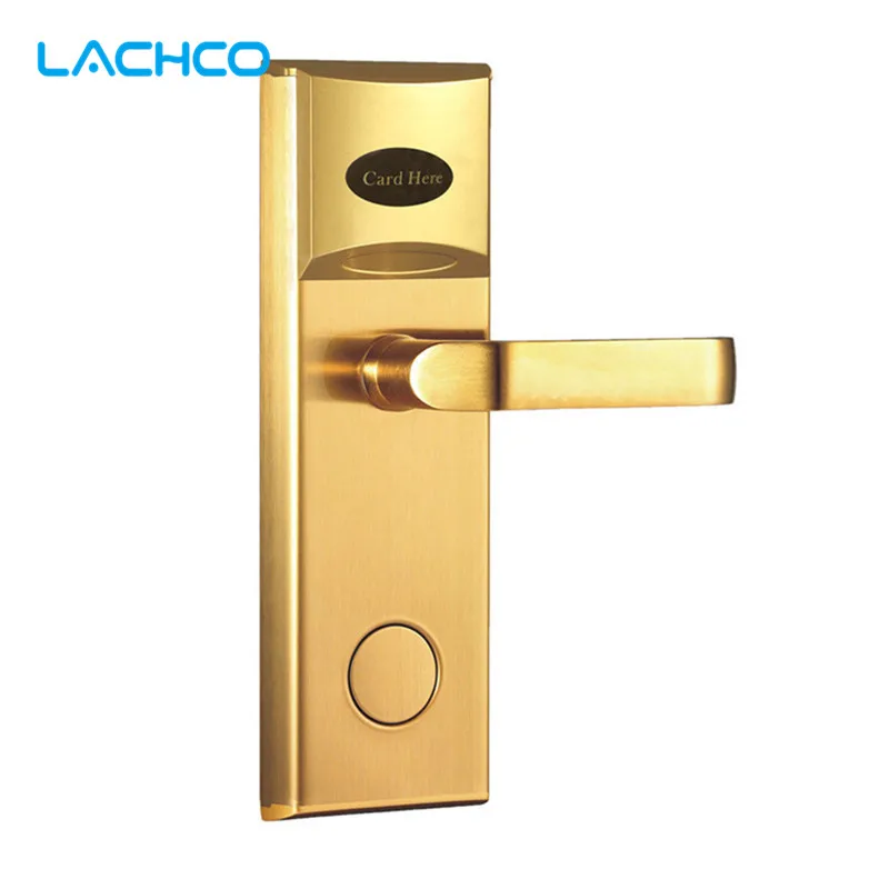 LACHCOElectronicCardDoorLockRFIDCardElectricKeylessLockForHomeHotelOfficeRoom
