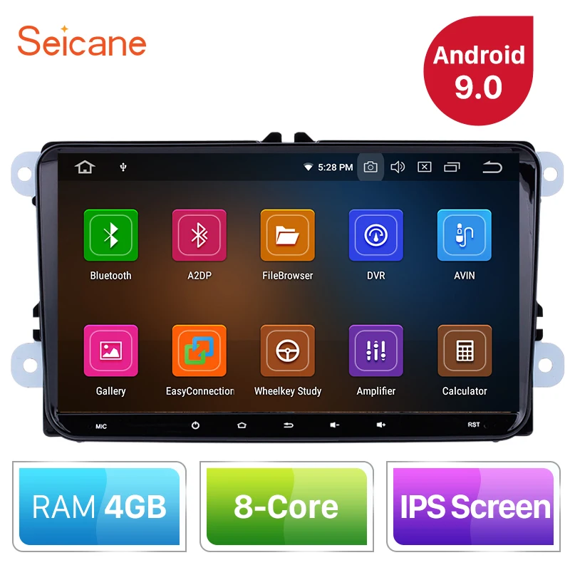 Seicane Android 9,0 ips 8-ядерный Оперативная память 4 Гб автомобиля gps навигации стерео проигрыватель для VW Volkswagen сиденье Golf Polo Passat b5 Jetta Tiguan