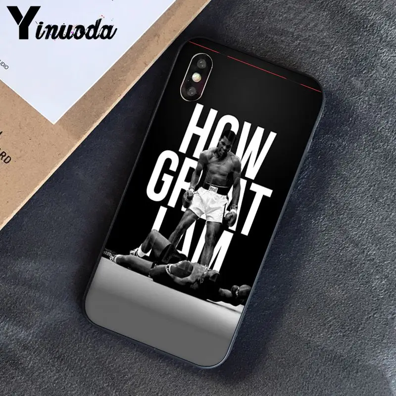 Yinuoda Muhammad Ali бокс Чемпион Новинка чехол для телефона Fundas чехол для iPhone 8 7 6 6S 6Plus X XS MAX 5 5S SE XR Fundas Capa