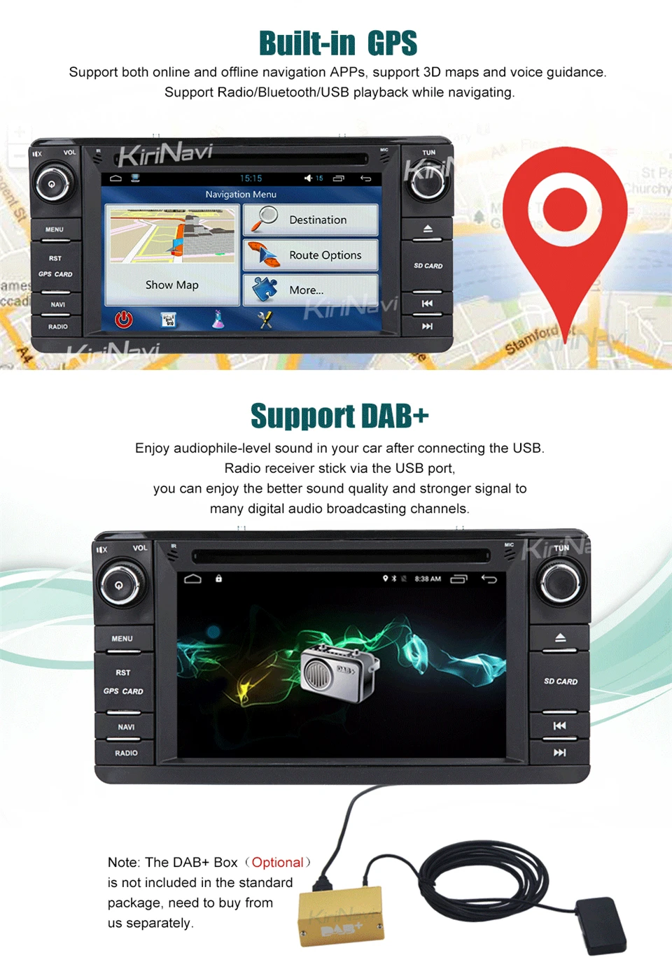 Discount KiriNavi Octa core 4G LET android 7 car radio for Mitsubishi Outlander Lancer ASX gps 2013 - 2017 support 4K Video 4G 5