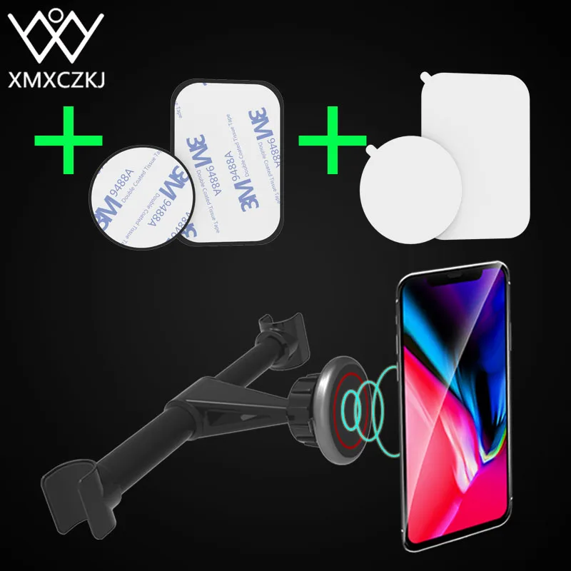 

XMXCZKJ Car Headrest Mount Magnetic Tablet Holder For Apple IPad 3 4 Pro Air Mini 360 Rotate Back Seat Mobile Phone Holder Stand