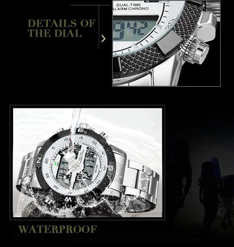 AMST часы мужские многофункциональные спортивные военные часы кварцевые аналоговые цифровые часы Relogio мужские часы Montre Reloj Hombre