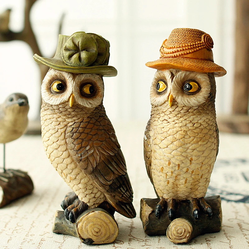 A Some new American resin hat owl Home Furnishing decor D0063 | Дом и сад